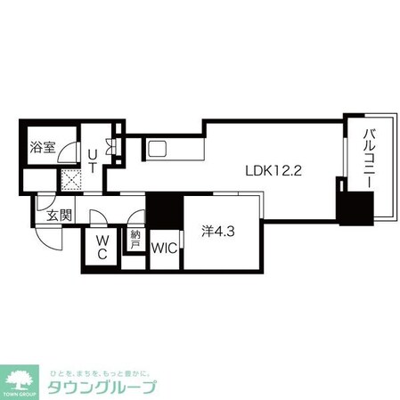 プラウドタワー栄の物件間取画像
